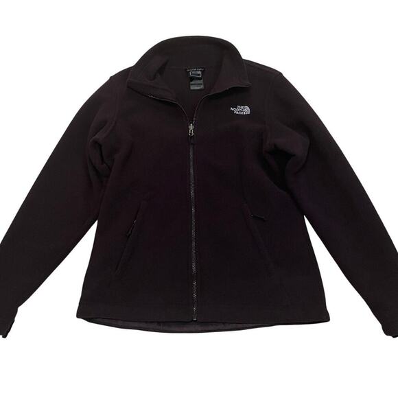 The North Face Women’s M Fleece Jacket | Plum Full Zip Outdoor Layer NWOT - Picture 5 of 10